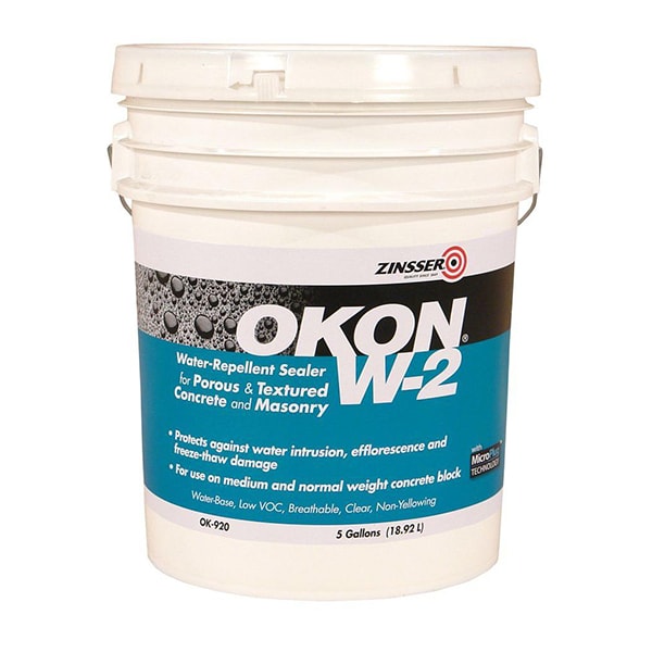 Zinsser 5 Gal Clear Okon, W2 WaterRepellent Sealer Porous Surface